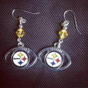 Handmade Steelers Earrings